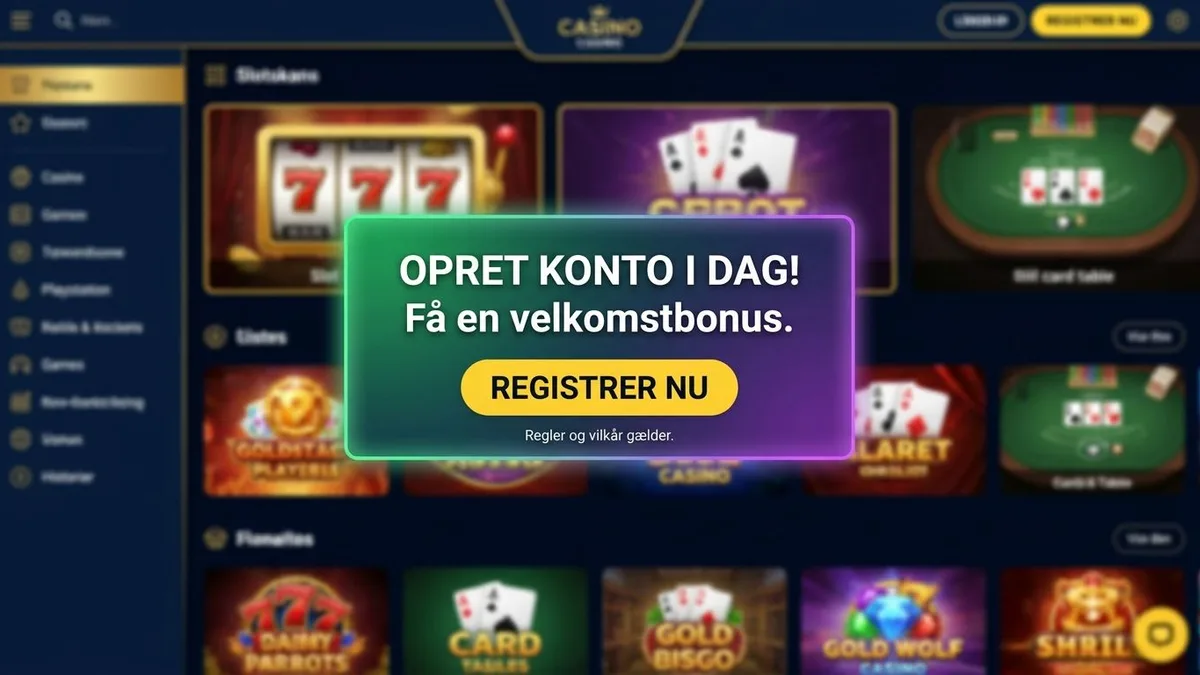 Registrering med bonus